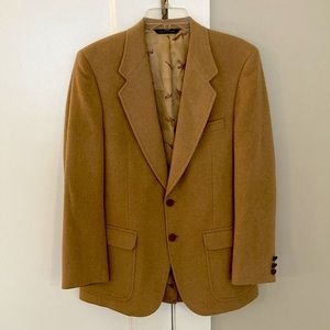 Vintage 80s camel hair lined blazer